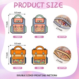 SAILYLENCEY]30 Pcs Goodie Bags, Candy Bags for Kids Birthday Party, Wedding, Baby Shower, Festival with Handle, Stand-Up Base and Frosted Window –Waterproof, Self-Sealing (mixed,Large)