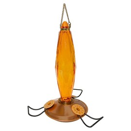 Audubon Cut Glass Oriole Feeders, Amber, 10 oz., Pack of 2