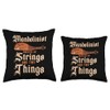 Mandolinist Master Of Strings And Tiny Things Throw Pillow