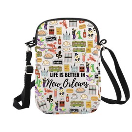 WCGXKO New Orleans Gift Life Is Better In New Orleans Crossbody Bag New Orleans Souvenirs Travel Gift (New Orleans Cr)