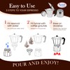 Alpine Cuisine Stovetop Espresso Maker 12.5 Oz, 9 Espresso Cups