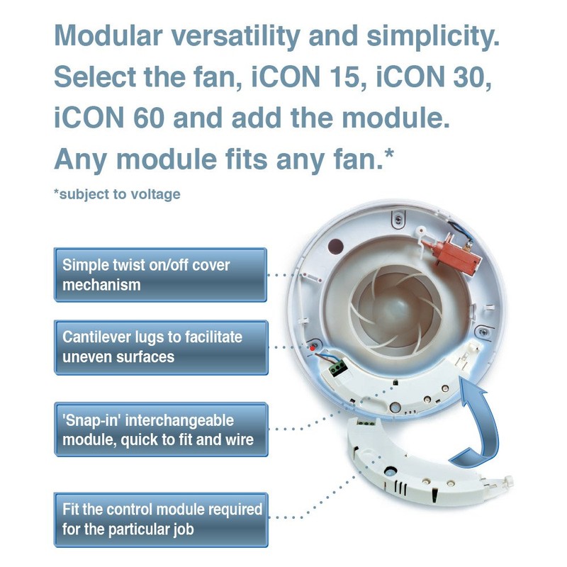 Airflow iCON PCS Plug-in Pull-Cord Module for 12V Fan