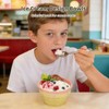 Toyosport 4 Pcs Ice Cream Design Bowls, Waffle Textured Ceramic