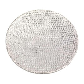 LivuX Kerzenteller aus Aluminium in Silberoptik – Ø 14 cm – Runder Untersetzer mit Wabenstruktur für Kerzen bis 12 cm – Dekorativer Schutz für Tisch & Möbel 1209