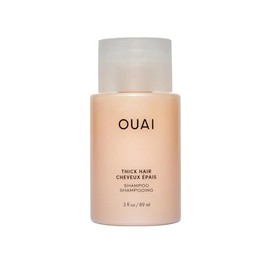 OUAI Champú Denso Tamaño Viaje - Champú Hidratante Con Keratina, Raíz De Malvavisco, Manteca De Karité Y Aceite De Aguacate Para Cabello Grueso - Fortalece E Hidrata - Sin Parabenos Ni Sulfatos(85 Ml)