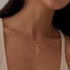 GLOQUAT 14k Gold Plated Faith Cross Necklaces for Women Everyday