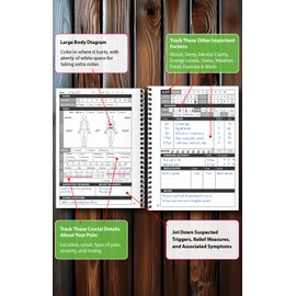 Chronic Pain Journal for Women – Track and Manage Your Pain by Identifying & Eliminating Triggers | A5 Spiral Bound