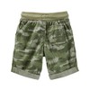 OshKosh Boys' Pull-On Poplin Shorts, Green, 18-24m