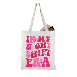 WCGXKO Night Shift Nurse Gift In My Night Shift Era Nurse Tote Bag Nursing Sch-ool Gift