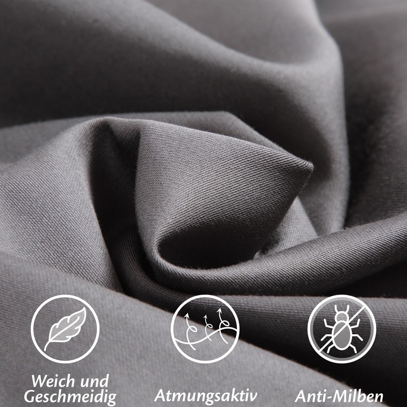 Flowen Set of 2 Premium Microfibre Side Sleeper Pillow Covers,