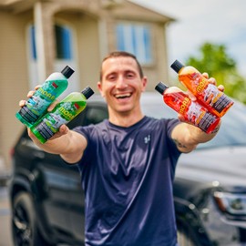 Stoner Car Care 99046 M.O.A.B. Car Wash Soap Kit – 4 Scents (Cherry, Blue Raspberry, Green Apple, Creamsicle), for Foam Cannons, Foam Guns & Buckets – 16 Fl Oz, Pack of 4