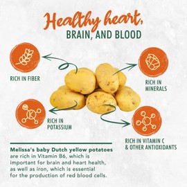 Melissa's Baby Dutch Yellow Potatoes, Fresh Baby Potatoes, Year-Round Baby Dutch Yellow Potatoes in a Bag, 3lbs (2x 1.5lb bags)