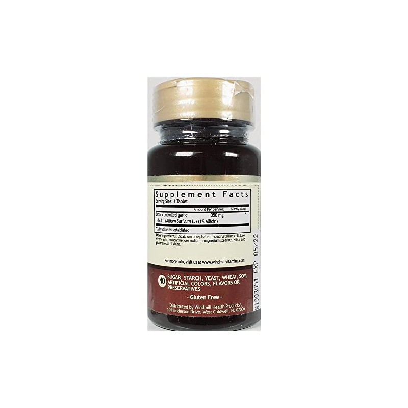 Garlic TABS 350MG WMILL Size: 100