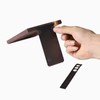Muso Wood Artist Bookends, Decorative Bookshelf Book Ends Heavy Duty