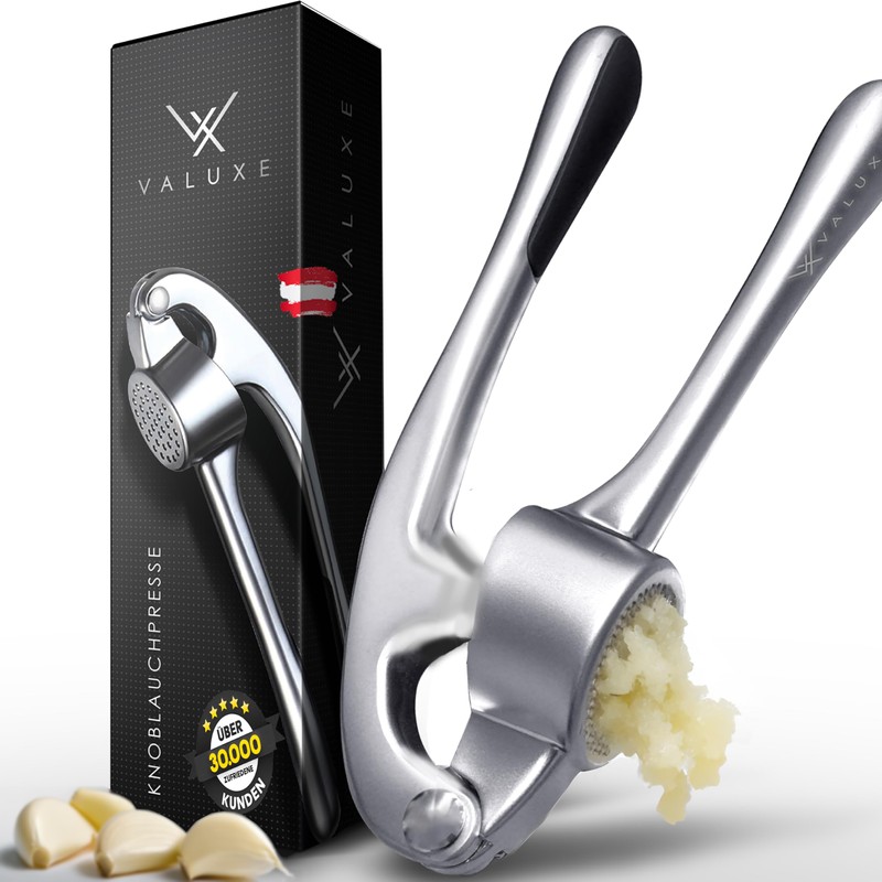 VALUXE Premium Garlic Press (Large and Solid)