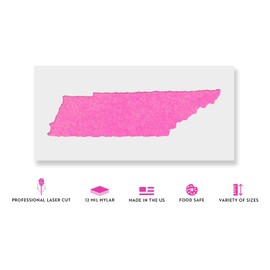 Tennessee State Stencil - Craft Iconic USA Landmarks and Symbols Easily, Tennesee Stencil, Tennesee Stencils