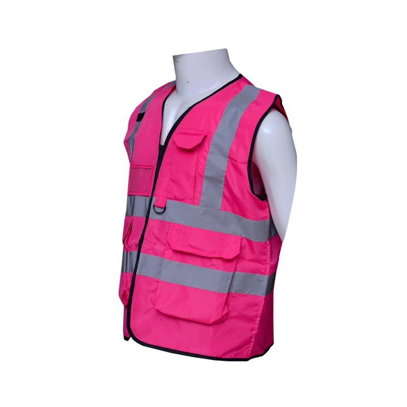 RG High Visibility Pink Safety Vest with Reflective Strips (AU,