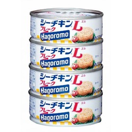 Hagoromo Foods Sea Chicken L Flakes, 2.8 oz (80 g) x 4 Packs