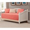 Linen Plus 5pc Daybed Cover Solid Embossed Bedspread New (Coral/Khaki