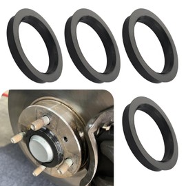 Irinidig 4 PCS Car Wheel Hub Center Ring, 73.1mm-60.1mm Plastic Reducer Ring Adapter Ring, Fill Gaps to Eliminate Vibration Wheel Modification Accessories, Universal for Most Cars Trucks (Black)