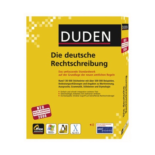 Duden - Die deutsche Rechtschreibung 24. Auflage Office-Bibliothek für WIN/Mac