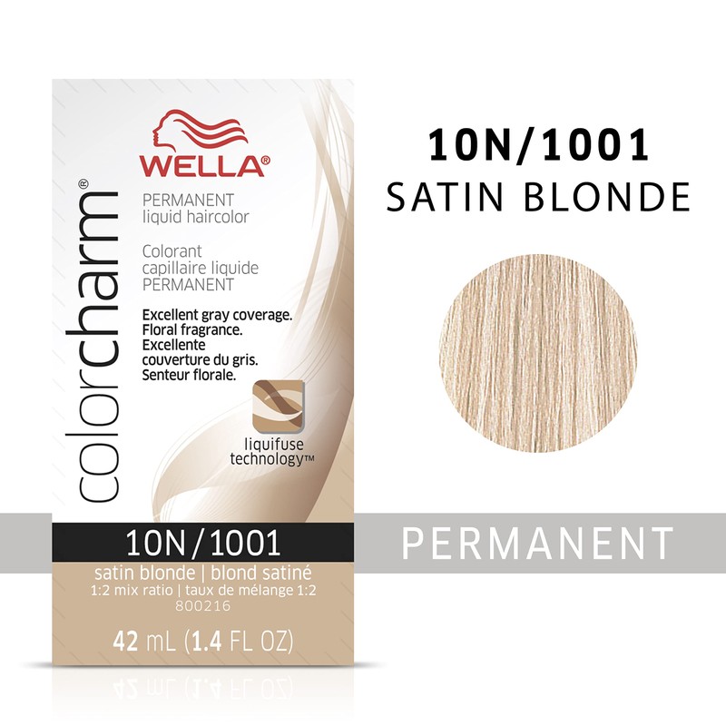 Wella Liquid Permanent Hair Color, 1001/10n Satin Blonde