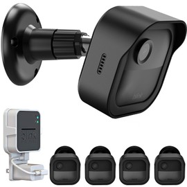 Wall Mount for Blink Outdoor 4 (4th Gen) and Blink Outdoor (3rd Gen), 4 Pack Weatherproof Protective Housing and 360 Degree Adjustable Mount with Sync Module 2 Mount (Blink Camera Not Included, Black)