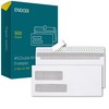 EnDoc 500#9 Double Window Envelopes Self Seal, 3 7/8 x