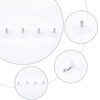 GORGECRAFT 12 Pieces License Plate Suction Cup Hooks Clear 52mm