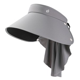 Summer Hats Sun Hats for Women Fishing Hats Wide Brim Shawl Neck Flap UPF50+ Visor Hat Beach 2025 Grey
