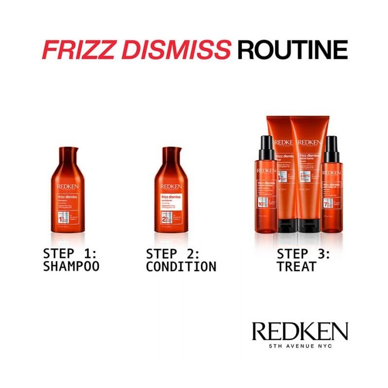 Redken Frizz Dismiss Shampoo 300ml & Conditioner 300ml Duo