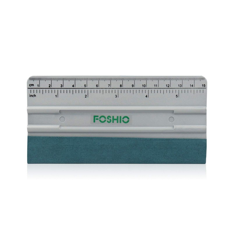 FOSHIO Car Vinyl Wrapping 6-inch Felt Squeegee with Length Measurement