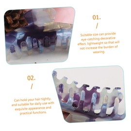 WOONEKY 2pcs Non- Decorative Hair Clips for Thick Hair Large Clips Gradient and Grey for Parties Work and Everyday Use