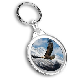 Destination Vinyl ltd 1 x Photo Keyring - American Bald Eagle Alaska USA |Keychain|Keyring|Charm| #44080