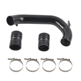GESEXI Aluminum Intercooler Pipe Boots & Clamps Compatible With 2008-10 Ford 6.4L - Black