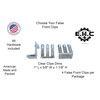 False Front Clips/Clear or White Mount Your Fake Drawers and