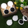20 Pcs Volleyball Mini Detangler Brush with Mirror, Folding Hairbrush