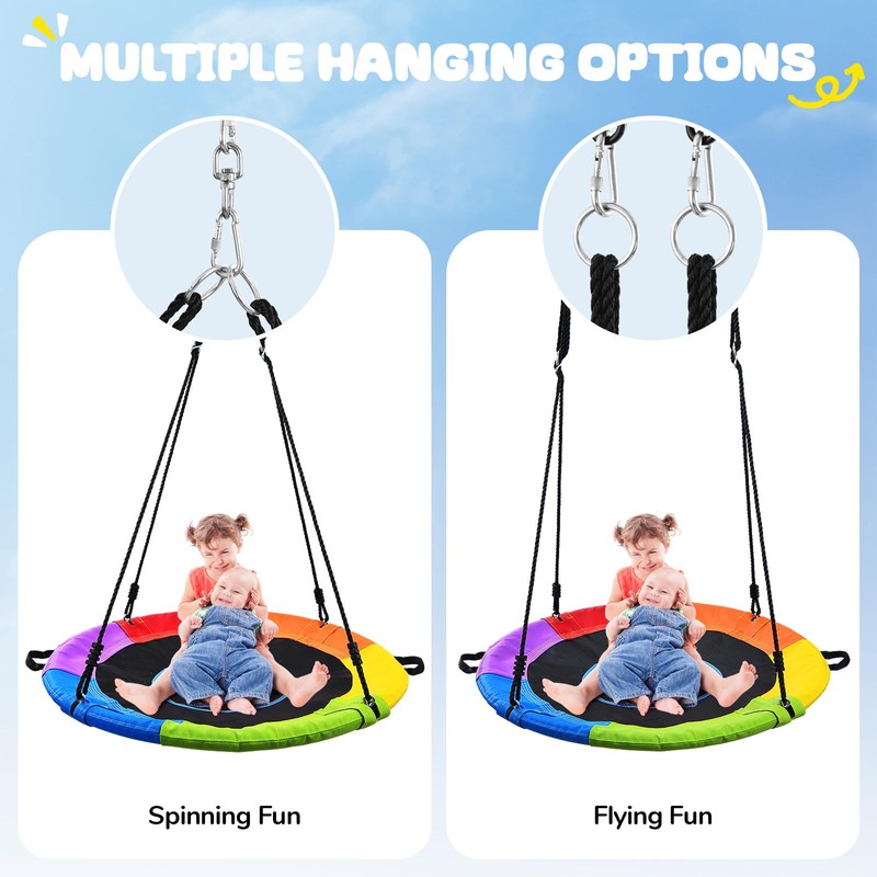 Trekassy 700lb 40" Saucer Tree Swing for Kids Adults Outdoor