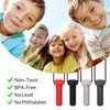 Chewy Necklaces for Sensory Kids, 4 Packs Screw Design Silicone
