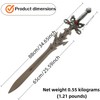 ShangYaSM 680 Silver wall Mounted Fantasy Decorative Sword with Display