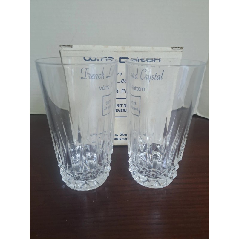 wm dalton Set Of 2 Beverage Glasses 24% French Lead
