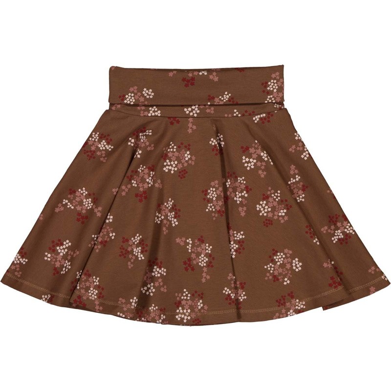 müsli Girls' Flora Skirt, Bark/Cabernet/Nightingale