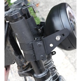 PKEDUO 52mm Motorcycle Headlight Brackets 2-2.16inch Fork Tube Mount Brackets Compatible with Buell Blast Cafe Racer Street Fighter