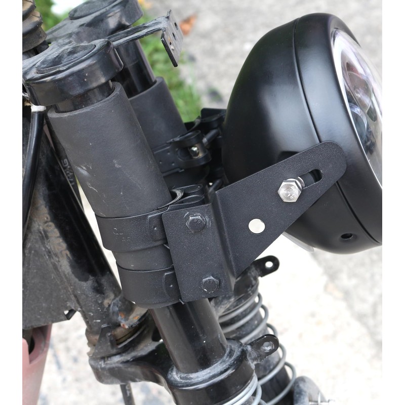 PKEDUO 52mm Motorcycle Headlight Brackets 2-2.16inch Fork Tube Mount Brackets