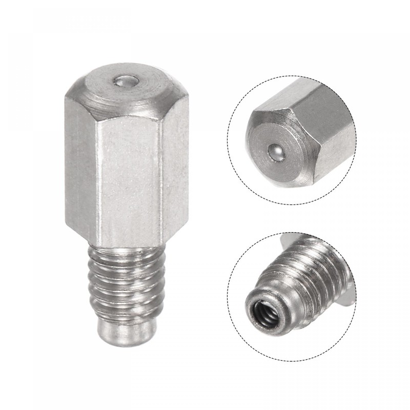 uxcell Brass Straight Grease Fitting M3 x 0.5mm Thread Hydraulic