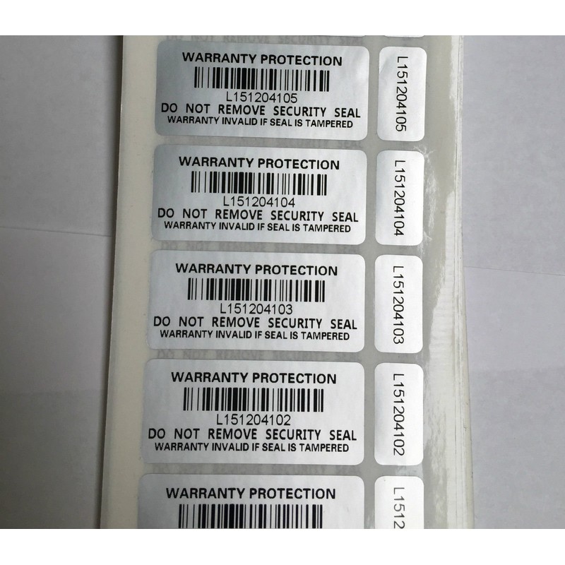 Tamper Proof Warranty Void Stickers Protection Labels Security Seal Double