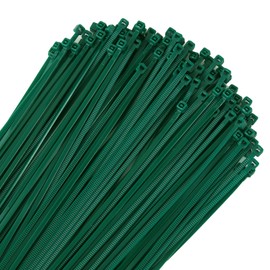 ZZRANYE 6 inch 3mm Dark Green Nylon Garden Cable Zip Ties Self Locking Cable Ties Twist Ties, Multi-Purpose Cable Tie (200 Pcs) Decoration Tie Wraps for Christmas Tree
