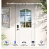 Veise VE017-L Fingerprint Smart Lock with 2 Lever Handles, Keyless