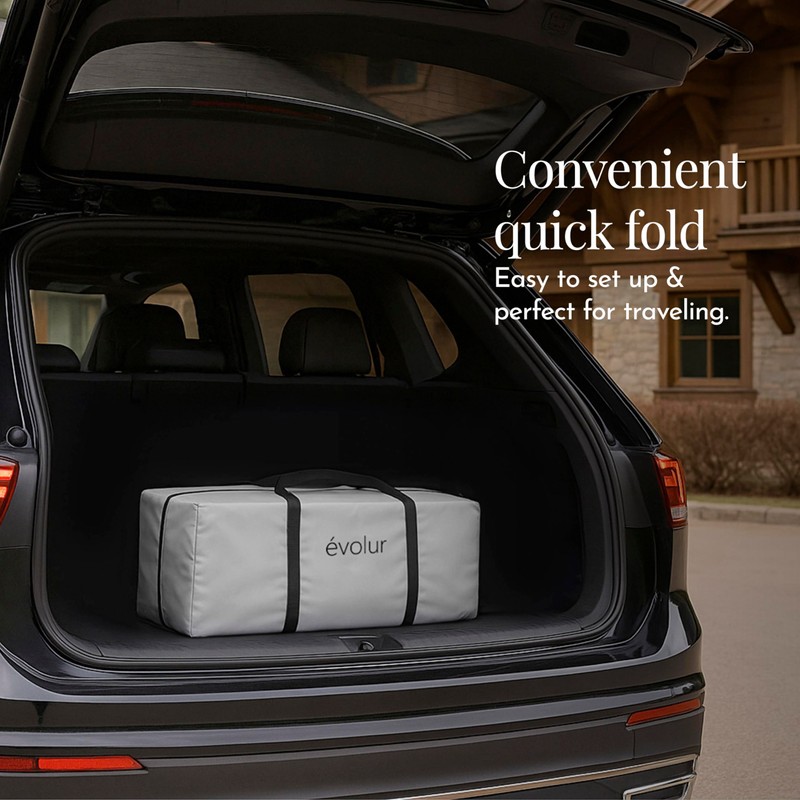 Evolur Cozy Cove All-in-One Portable Playard with Bassinet & Changing