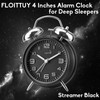 FLOITTUY (Loud Alarm for Deep Sleepers 4'' Twin Bell Alarm